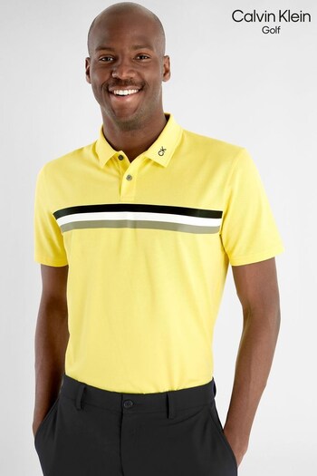 Calvin Klein Golf Yellow Parker Polo Shirt (D68547) | £50