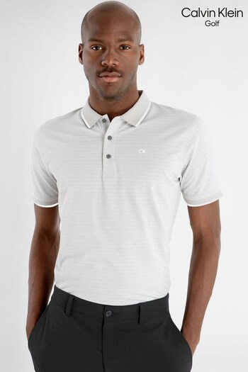 Calvin Klein Golf Silver Sudbury Lite Polo Shirt (D68562) | £50