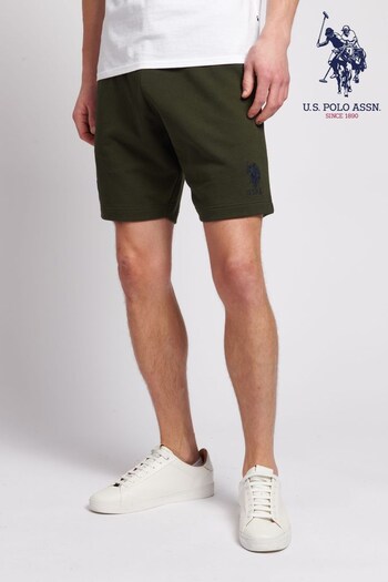 U.S. Homme Polo Assn. Mens Green Player 3 Sweat Shorts (D69155) | £40