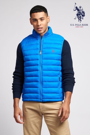 U.S Polo Assn Mens Blue Bellow Gilet (D69164) | £60