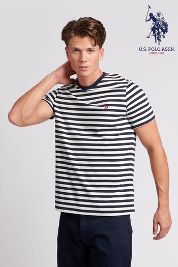U.S. Polo Assn. Mens Bretton Stripe T-Shirt (D69171) | £28