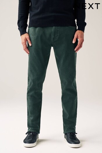 Bottle Green Slim Coloured Stretch Smart Jeans (D69244) | £28