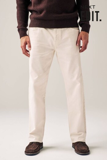 Ecru White EDIT Relaxed Fit Jeans basse (D69245) | £28