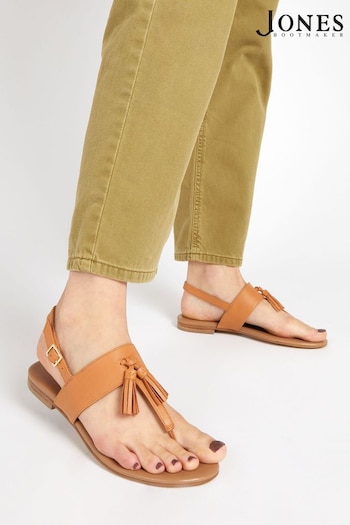 Jones Bootmaker Natural Lizabeth Leather Thong Sandals (D69261) | £79