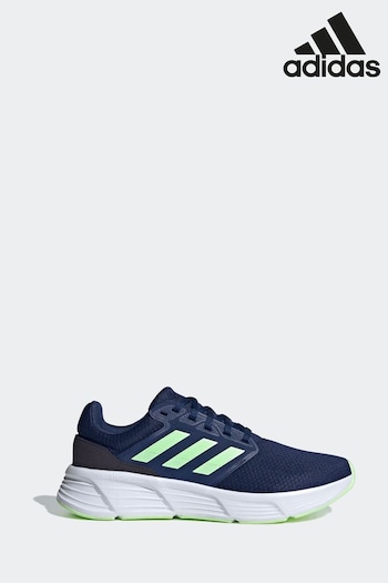 adidas Whte Blue Galaxy 6 Trainers (D69274) | £45