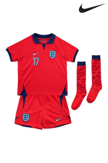 Nike Red Saka - 17 Little Kids England Away Football Kit (D69435) | £70