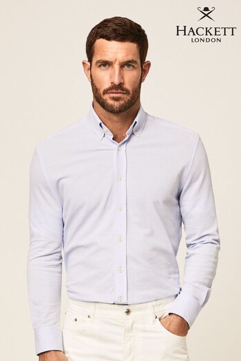 Hackett London Mens Cotton Pique Shirt (D69535) | £120