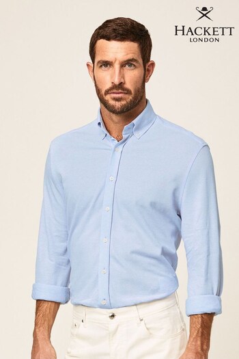 Hackett London Mens Cotton Pique Shirt (D69536) | £60