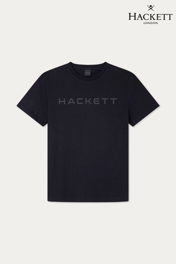 Hackett London Men Black T-Shirt (D69583) | £45