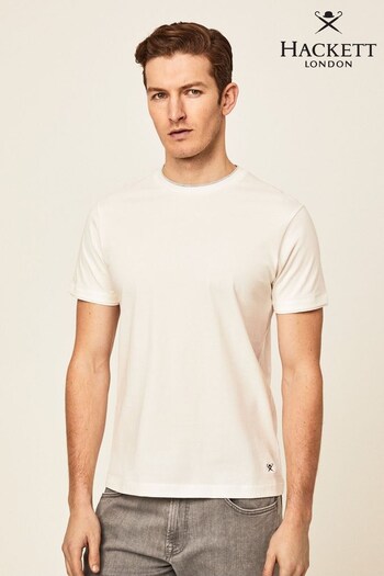 Hackett London Men White T-Shirts katie (D69615) | £55