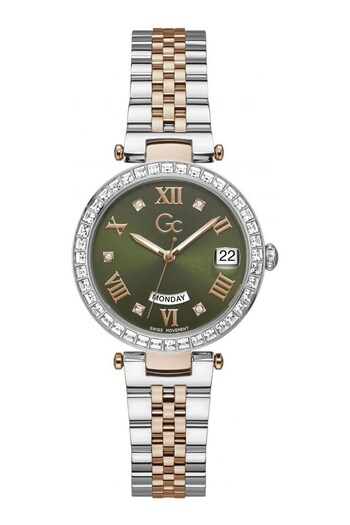 Gc Ladies Pink Flair Crystal Sport Chic Collection Watch (D69707) | £395