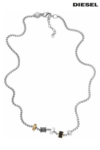 Diesel Jewellery Gents Silver Tone Pendant (D69801) | £99