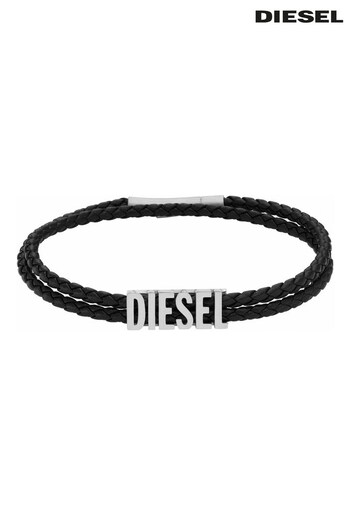 Diesel Jewellery Gents Black Bracelet (D69807) | £59
