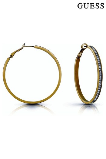 Guess Ladies Gold Tone Earrings (D69815) | £39