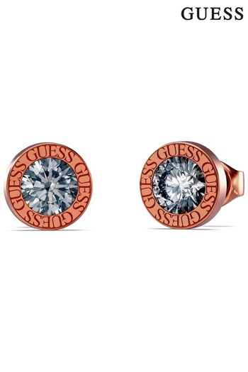 Guess Joehle Jewellery Ladies Pink Colour My Day Earrings (D69816) | £39