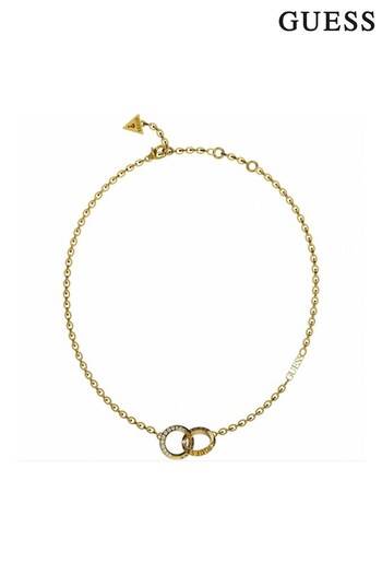 Guess Ladies Gold Tone Forever Links Necklace (D69822) | £59