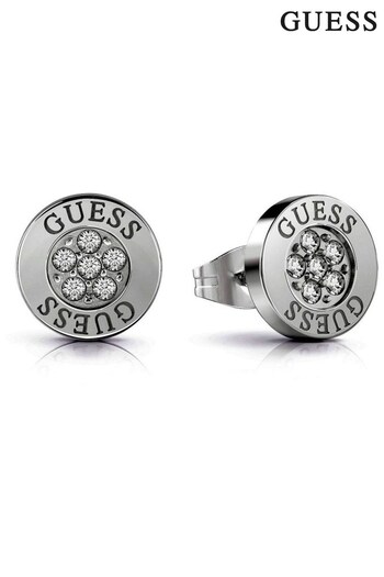 Guess Ladies Silver Tone Party Earrings (D69825) | £39