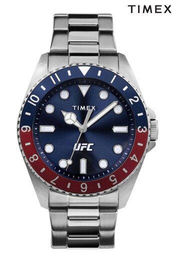 Timex Gents Silver Tone UFC Watch (D69861) | £95