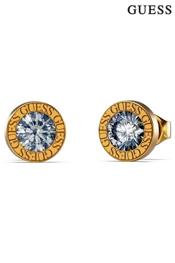 Guess Jewellery Ladies Gold Tone Color My Day Earrings (D69875) | £39
