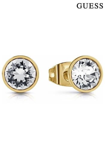 Guess Ladies Gold Tone Jewellery Studs Party Earrings (D69888) | £39