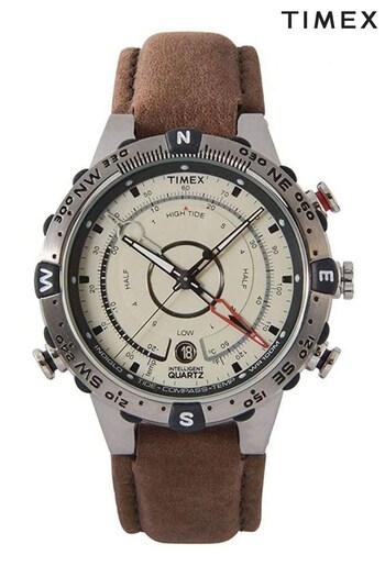 Timex Gents Brown Intelligent Quartz IQ Watch (D70033) | £165