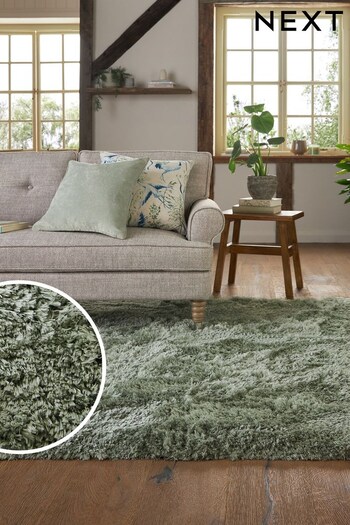 Sage Green Atelier-lumieresShops Premium Snuggle Rug (D70038) | £65 - £305