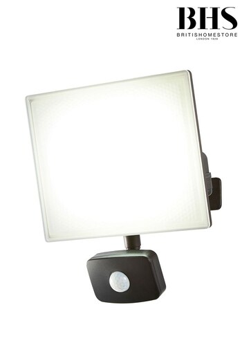 BHS Black Trosa 50W AluPC PIR Flood Light (D70071) | £45