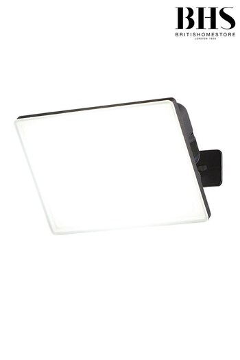 BHS Black Visby 20W AluPC Flood Light (D70114) | £15