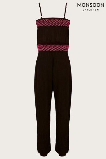 Monsoon Contrast Stitch Black Jumpsuit (D70132) | £28 - £30