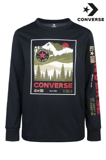 Converse for Black Moutain Logo Long Sleeve T-Shirt (D70218) | £25