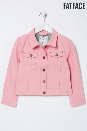 FatFace Pink Coloured Denim Jacket (D70280) | £25