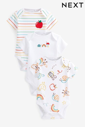 Bright Baby Short Sleeve Bodysuits 3 Pack (D70302) | £14 - £16