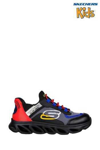 Skechers Black Kids Slip-Ins Flex Glide Shoes (D70307) | £47