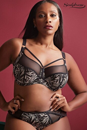 Sculptresse by Panache Butterfly Dionne Full Cup Black Bra (D70308) | £42