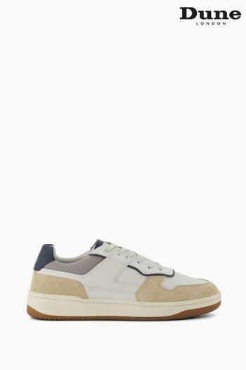 Dune London Natural Ted Retro Court Trainers (D70347) | £110