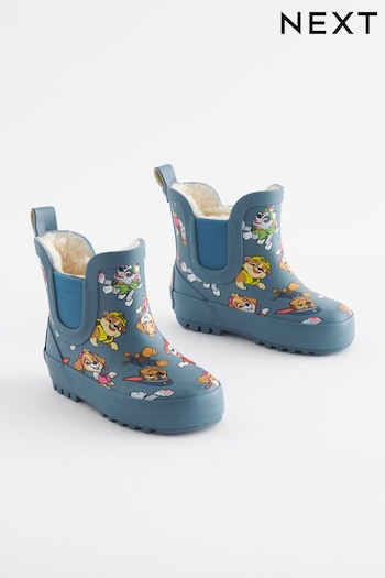 PAW Patrol Blue Warm Lined Ankle Wellies (D70348) | £18 - £21