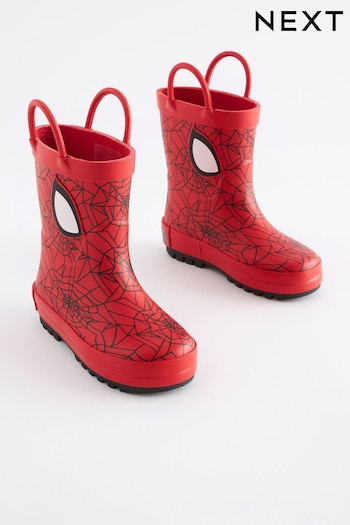 Spider-Man Red Wellies With Pull-on Handles (D70350) | £19 - £22
