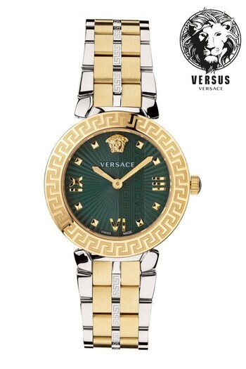 Versace Ladies Gold Tone Greca Icon Watch (D70410) | £1,000