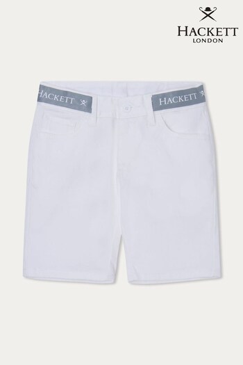 Hackett London Kids White Shorts (D70494) | £55