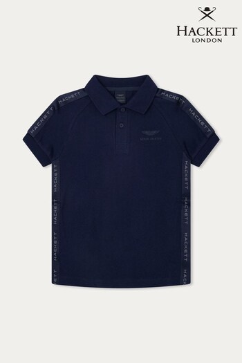 Hackett London Kids Blue Polo Shirt (D70507) | £25