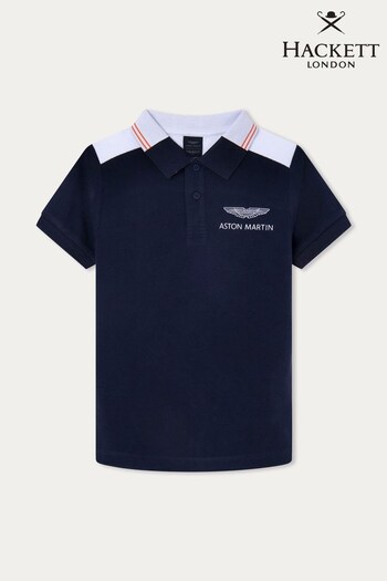 Hackett London Kids Aston Martin Polo Shirt (D70509) | £27