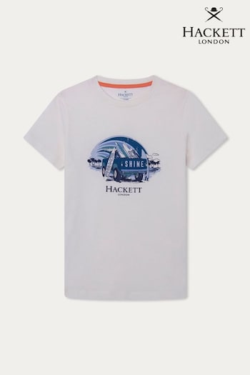 Hackett London Kids White T-Shirt (D70511) | £13.50