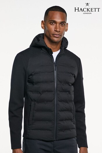Hackett London Mens Black Hybrid Jacket (D70548) | £235