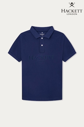 Hackett Kids Blue London Polo Shirt (D70563) | £25