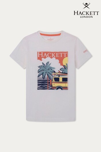 Hackett London Kids White T-Shirt (D70571) | £15