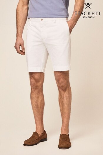 Hackett London Men White Shorts (D70582) | £100