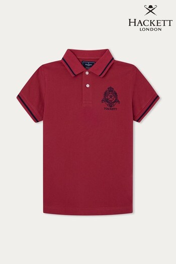 Hackett London Kids Heritage Logo Polo Logo Shirt (D70602) | £60