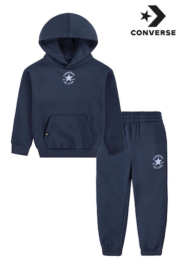 Converse Navy Little Kids Capsule Hoodie and Jogger Set (D70616) | £35