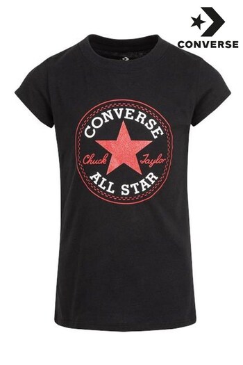 Converse Black Chuck Patch T-Shirt (D70627) | £18