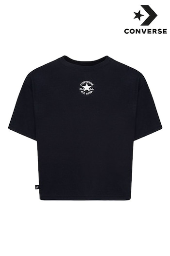 Converse original Black Oversized Chuck Patch Boxy T-Shirt (D70631) | £18